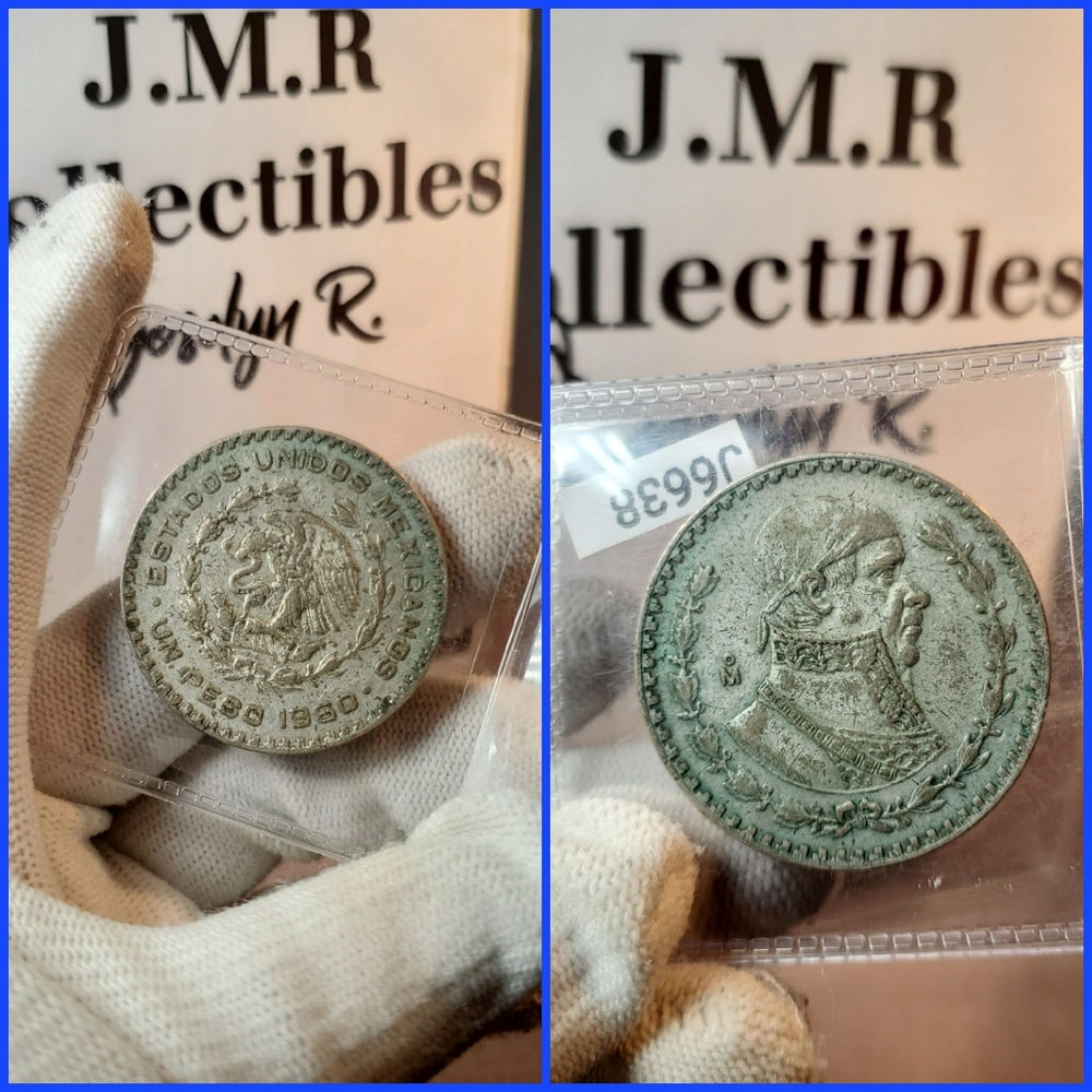 Silver 1960 Mexico ESTADOS UNIDOS MEXICANOS Peso KM# 459